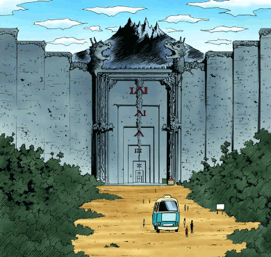 世界地図　引用『HUNTER×HUNTER』冨樫義博