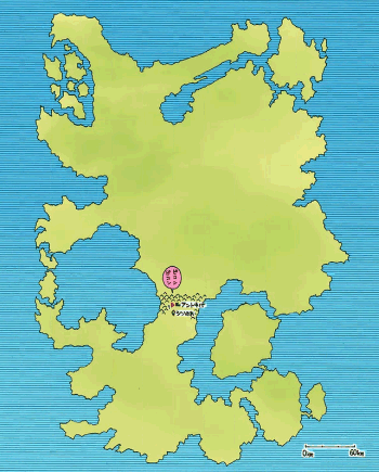 世界地図　引用『HUNTER×HUNTER』冨樫義博