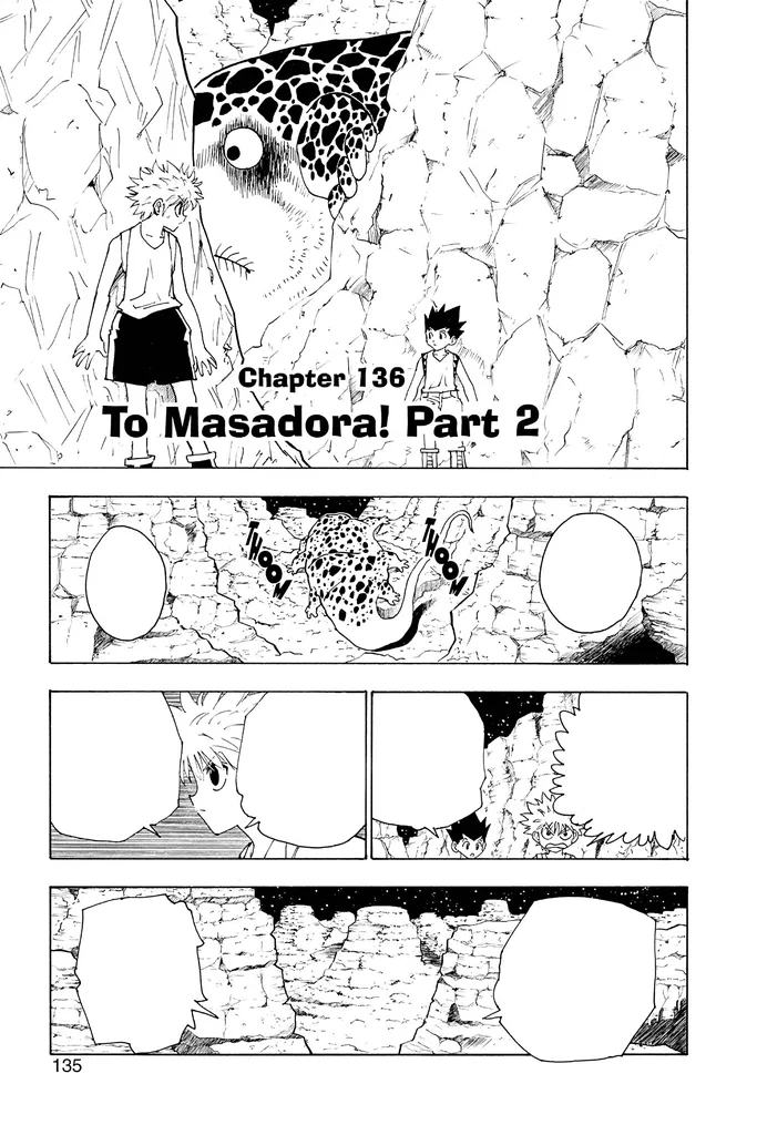 2011年版 第136話のキメラ＝アント事件後を描く原作No.315の扉絵