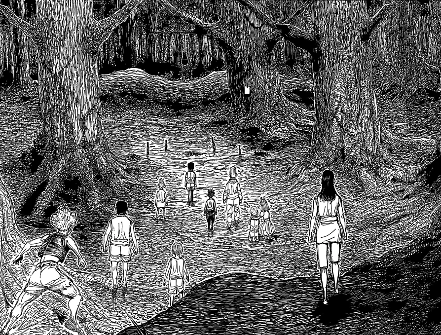 サラサが遺棄されたウガの森