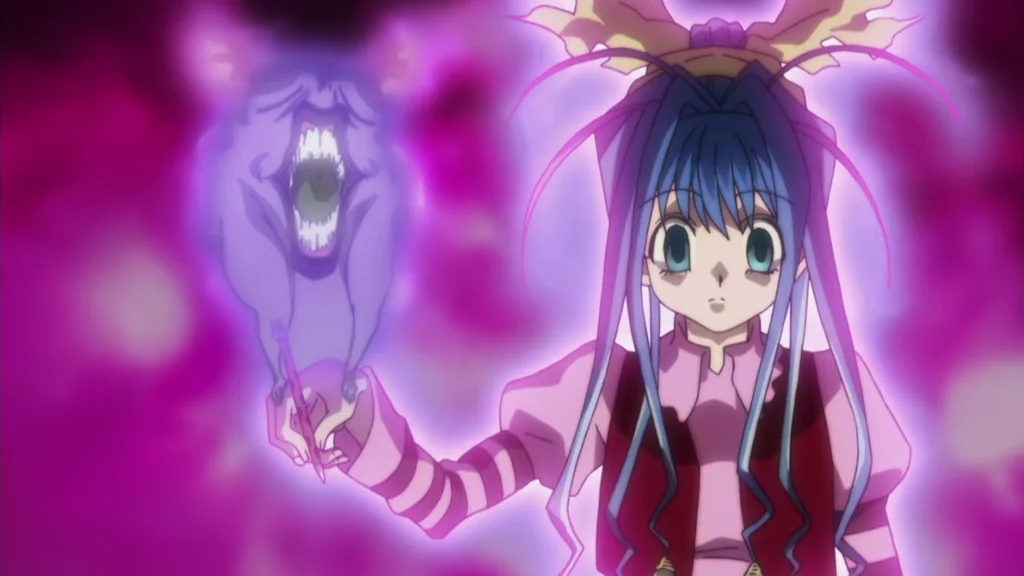 既存五系統へ収まらない特質系能力の例　引用『HUNTER×HUNTER』冨樫義博