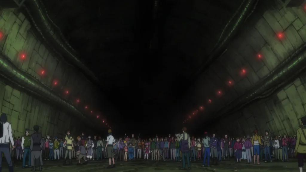 1999年版 第6話のサトツを追う第一次試験の長い地下道