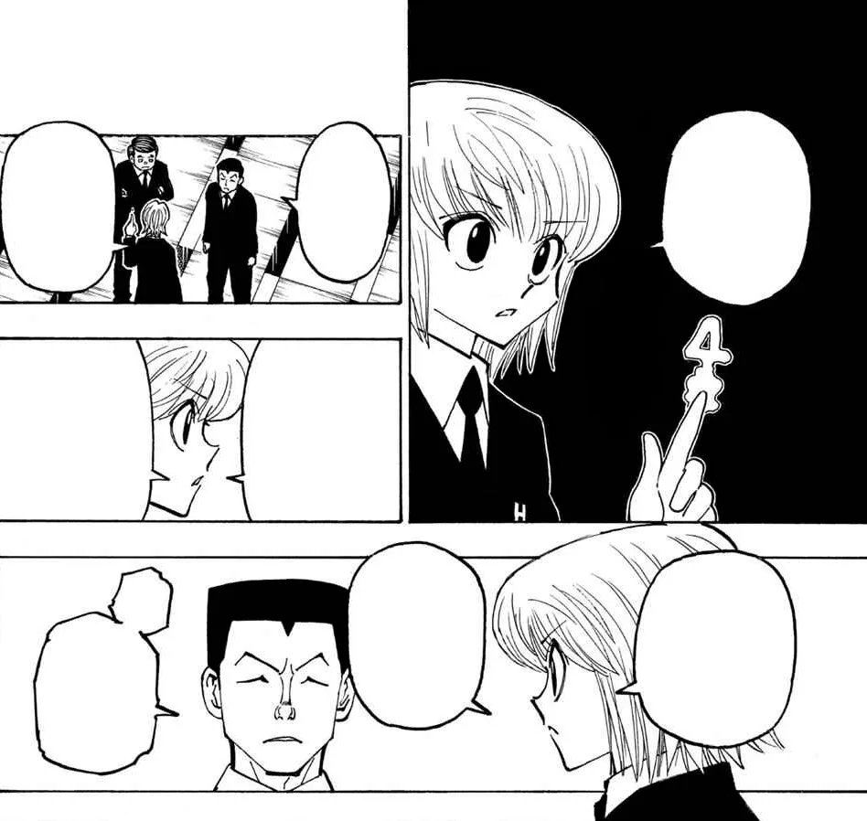 クラピカから通常以上のオーラを指摘されるユヒライ