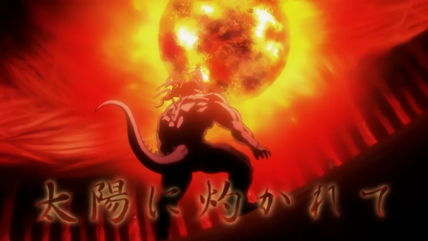 2011年版 第97話の太陽に灼かれてザザンを焼く場面