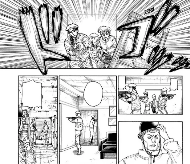 エイ＝イ事務所を捜索する第4王子私設兵