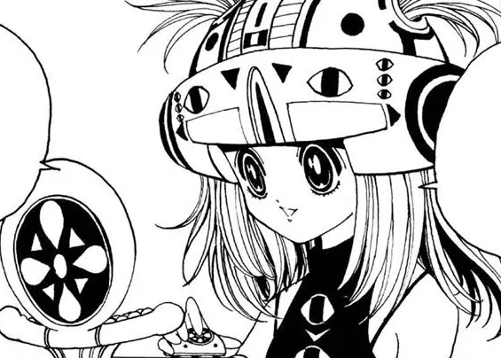 入島者へ規則を説明する原作のイータ