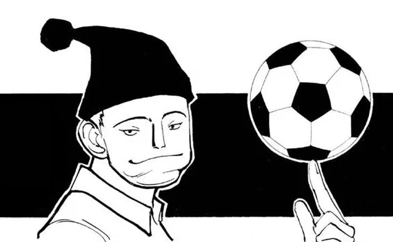 ビスケへ競技規則を説明する原作の死刑囚