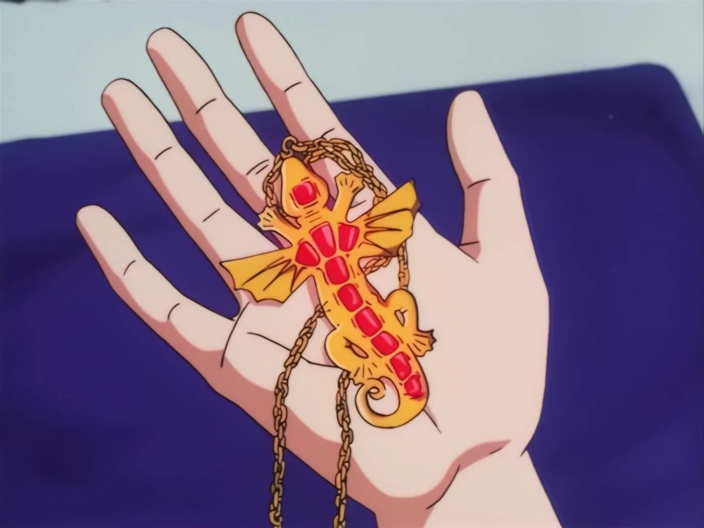 1999年版 第18話のクルタ族の船に残されていた金色の首飾り