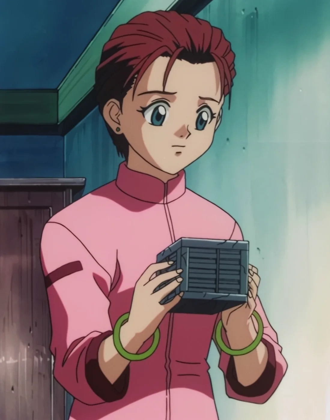 1999年版 第47話のジンの箱をゴンへ渡すか迷うミト