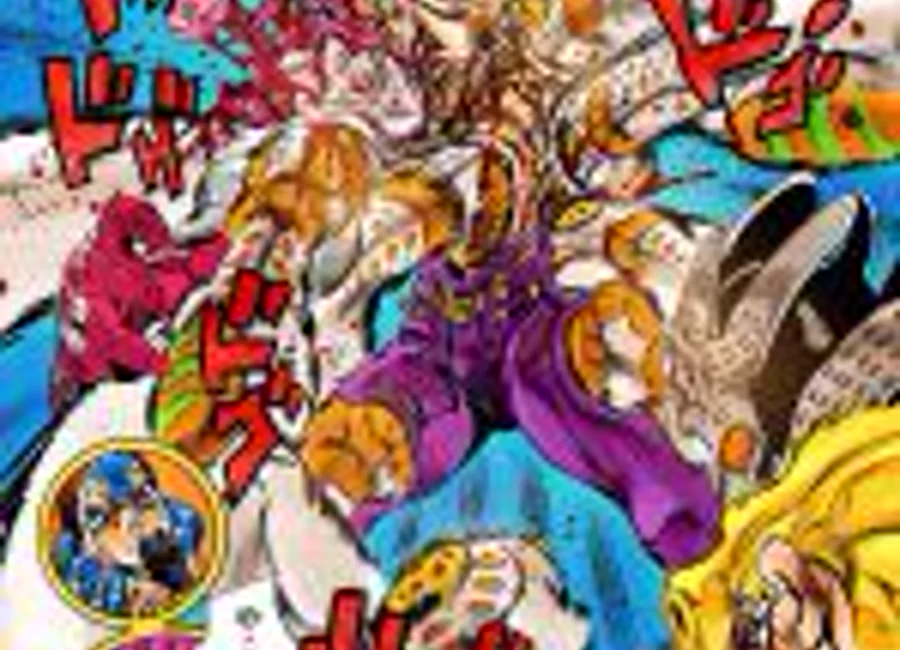 ゴールド・エクスペリエンス・レクイエムがディアボロを連打して敗北させる場面