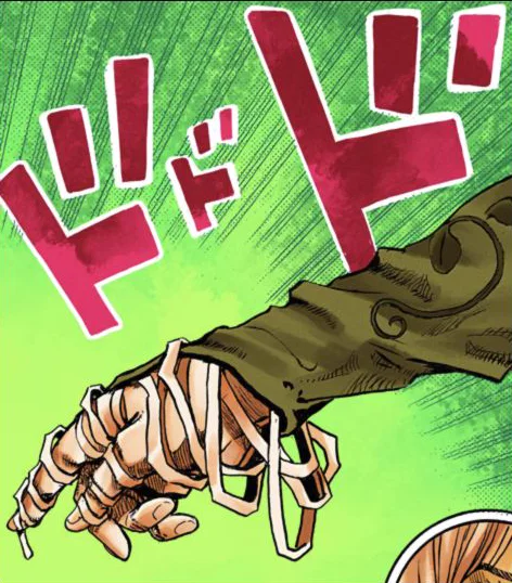 身体を紐状にほどく場面