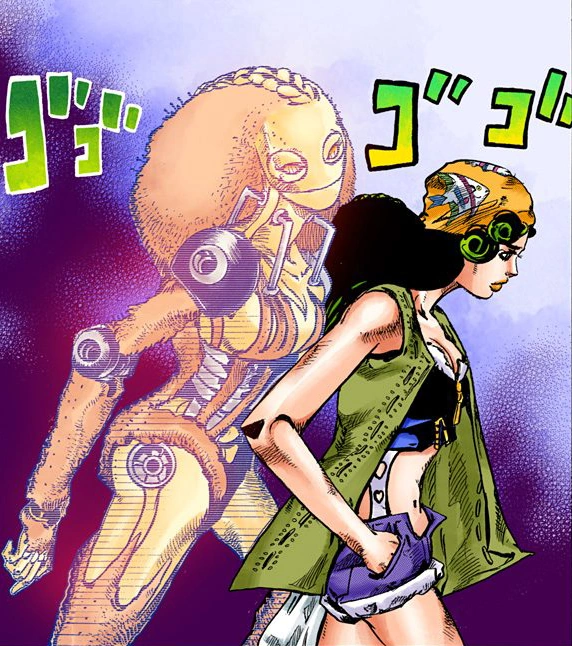 作並カレラの背後に現れるスタンド