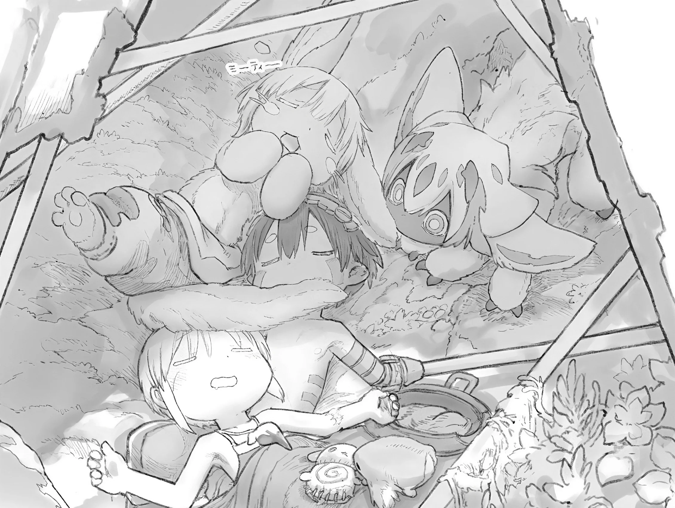 第62話冒頭で深界六層に眠るリコ一行