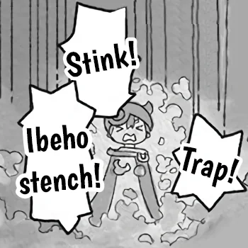 第63話でレグが作動させた追跡用の臭い罠