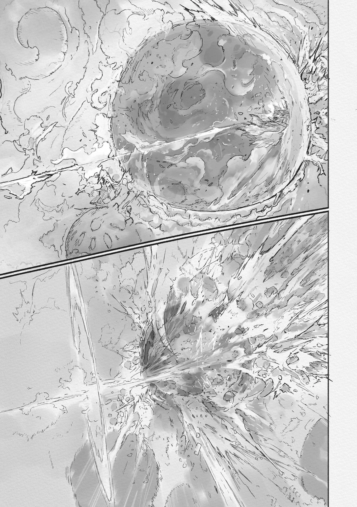 第71話で強力な狙撃を受けるレグ