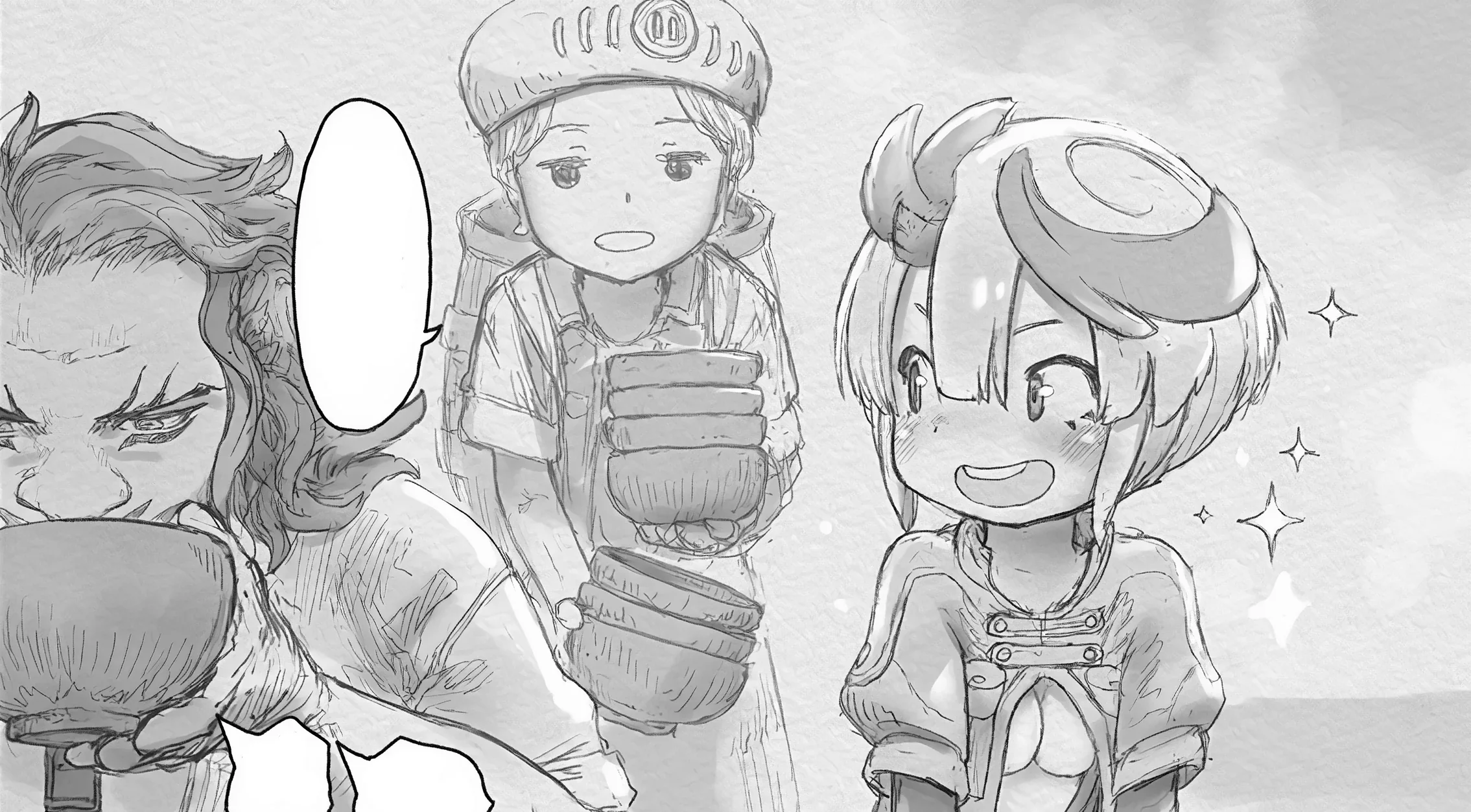 地上の酒場でクラヴァリと話すテパステの原作漫画場面