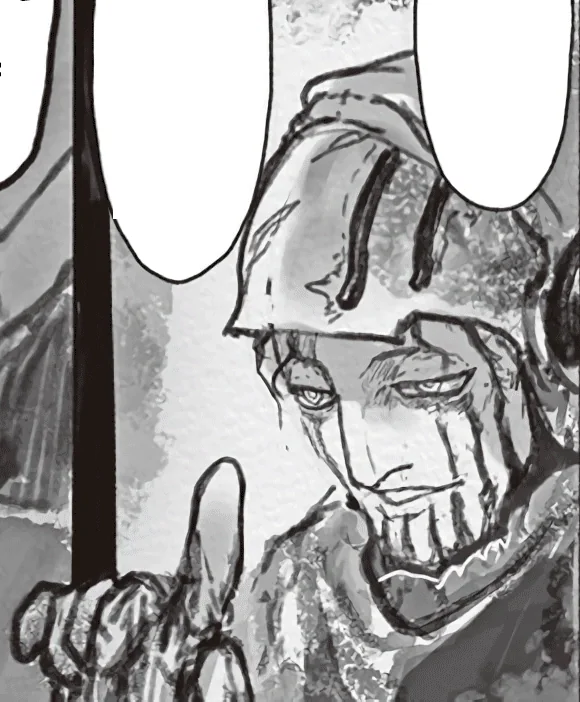 ガンジャ隊を率いた人間時代のワズキャンの原作漫画場面