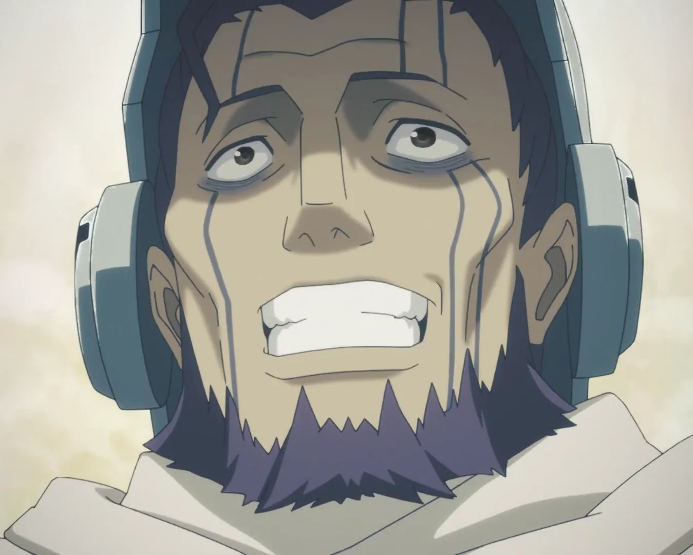 ガンジャ隊へ語りかけるワズキャンのアニメ本編場面