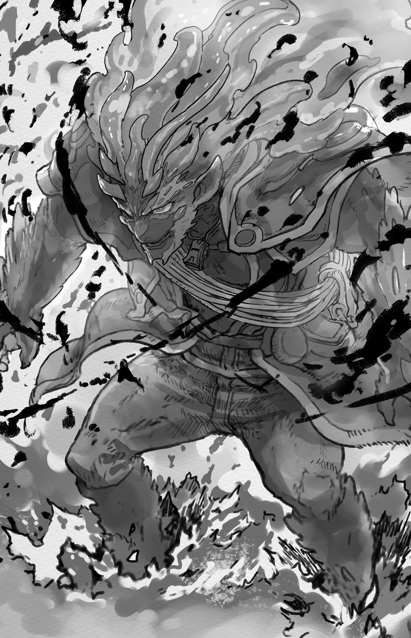 スラージョの白笛で解放されたヤタラマルの原作漫画場面