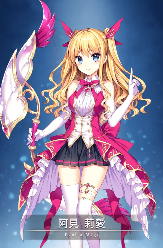 阿見莉愛に直接関係する作中・公式ゲーム画像