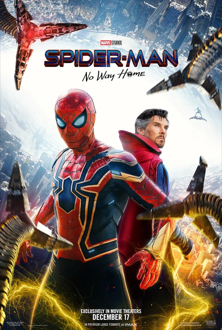 複数世界のスパイダーマンが交差する映画の公式ビジュアル