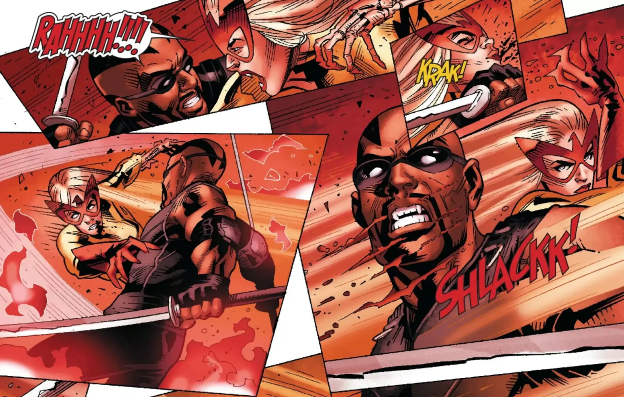 Captain Britain and MI13で戦うブレイド