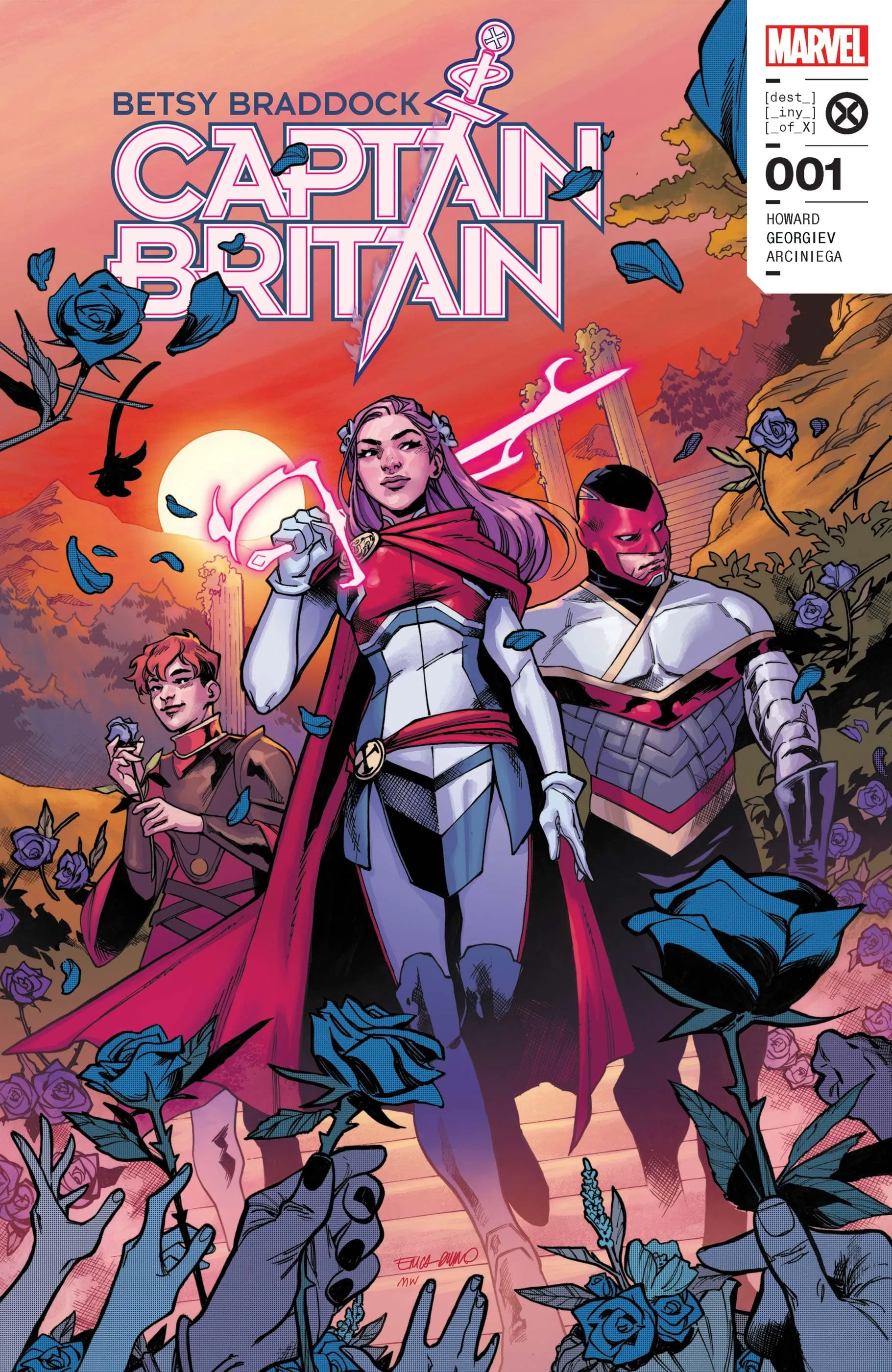Betsy Braddock Captain Britain第1号の表紙