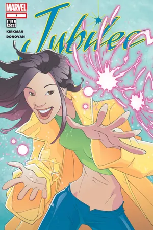 X-MENとして戦うジュビリーが登場する公式コミック表紙