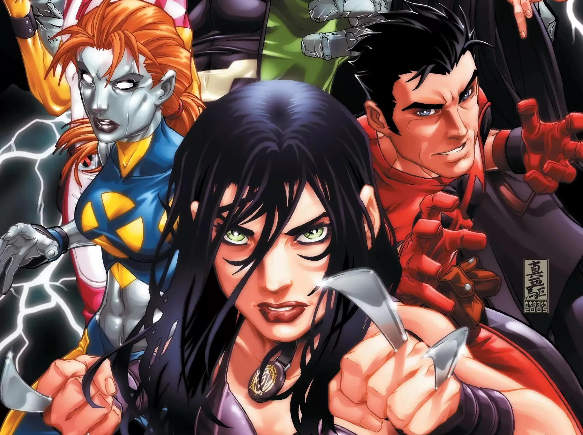 New X-Menで仲間と行動するローラ・キニー