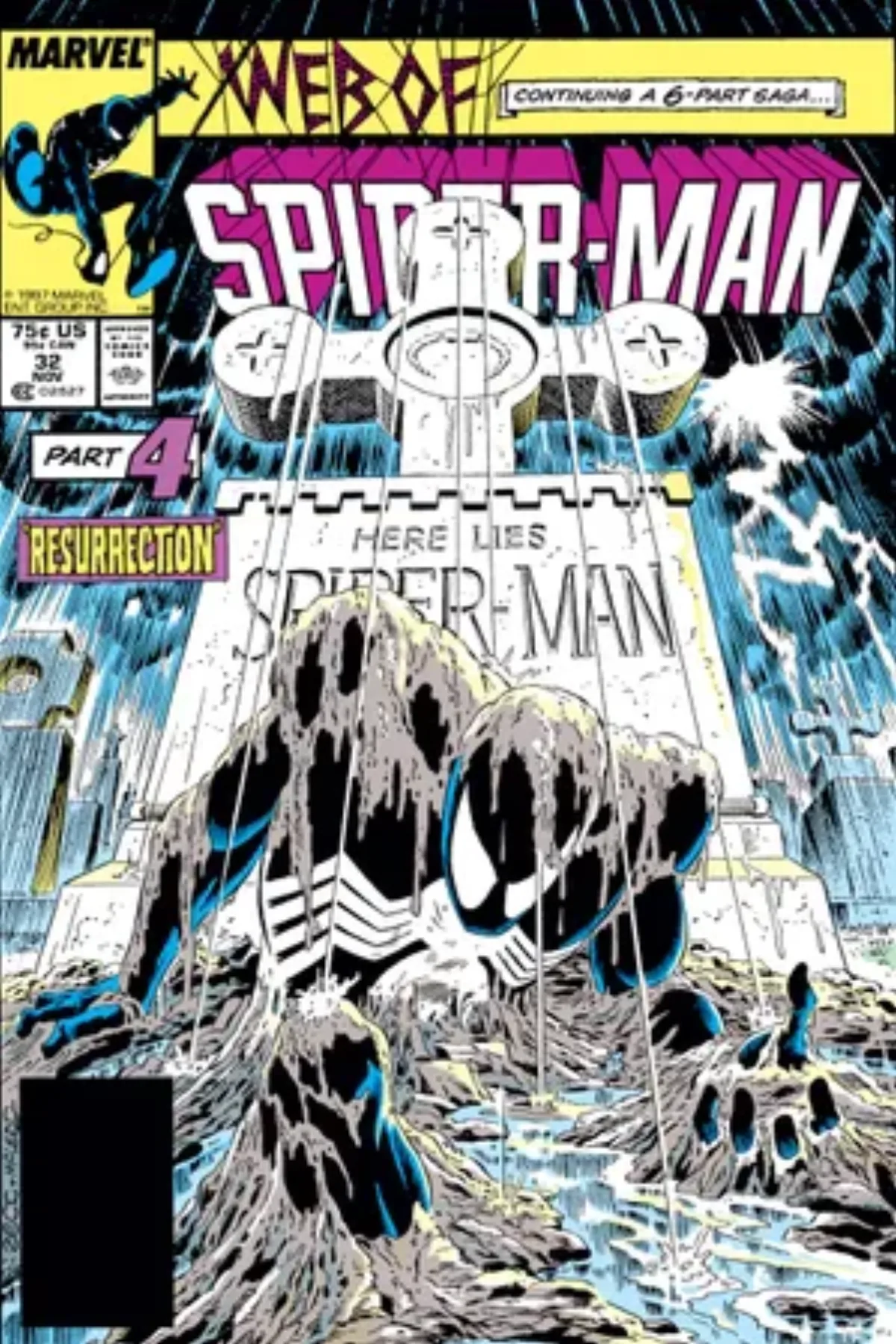 『Web of Spider-Man』第32号カバー