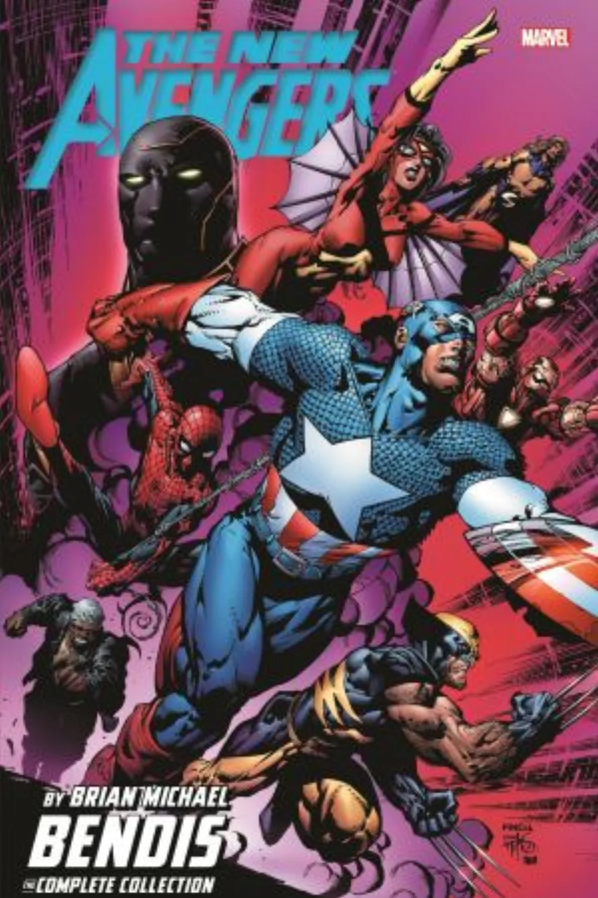 『New Avengers』のチームを描くカバー