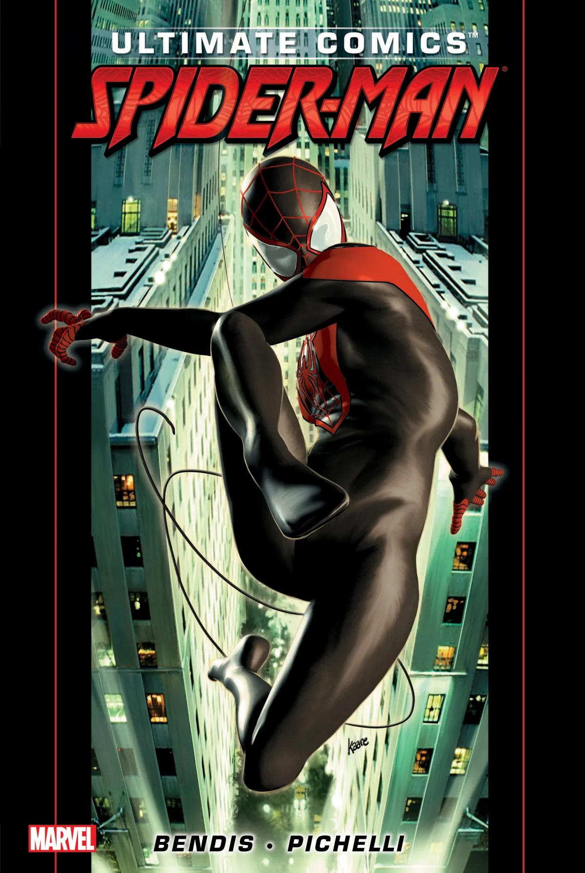 『Ultimate Spider-Man』のスパイダーマンを描くカバー