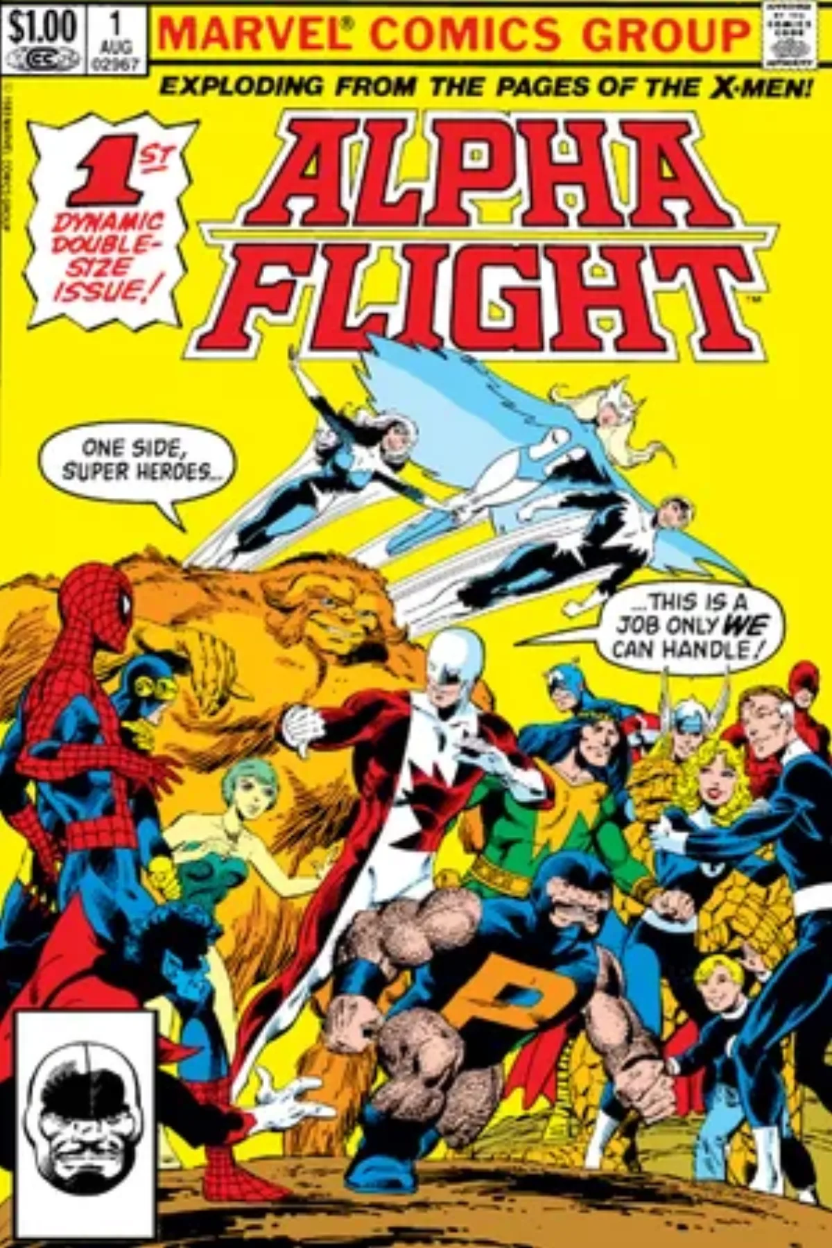 ジョン・バーン脚本・作画『Alpha Flight』第1号カバー
