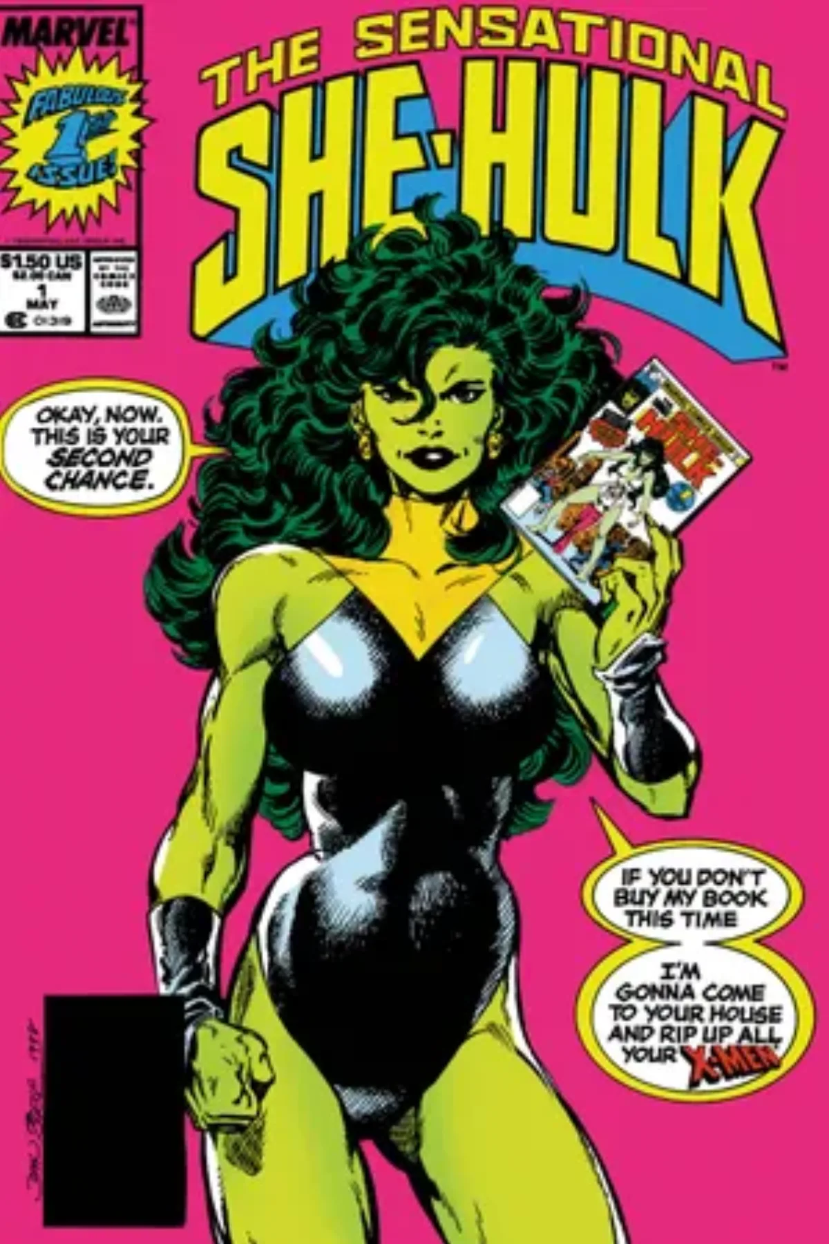 ジョン・バーン脚本・作画『Sensational She-Hulk』第1号カバー
