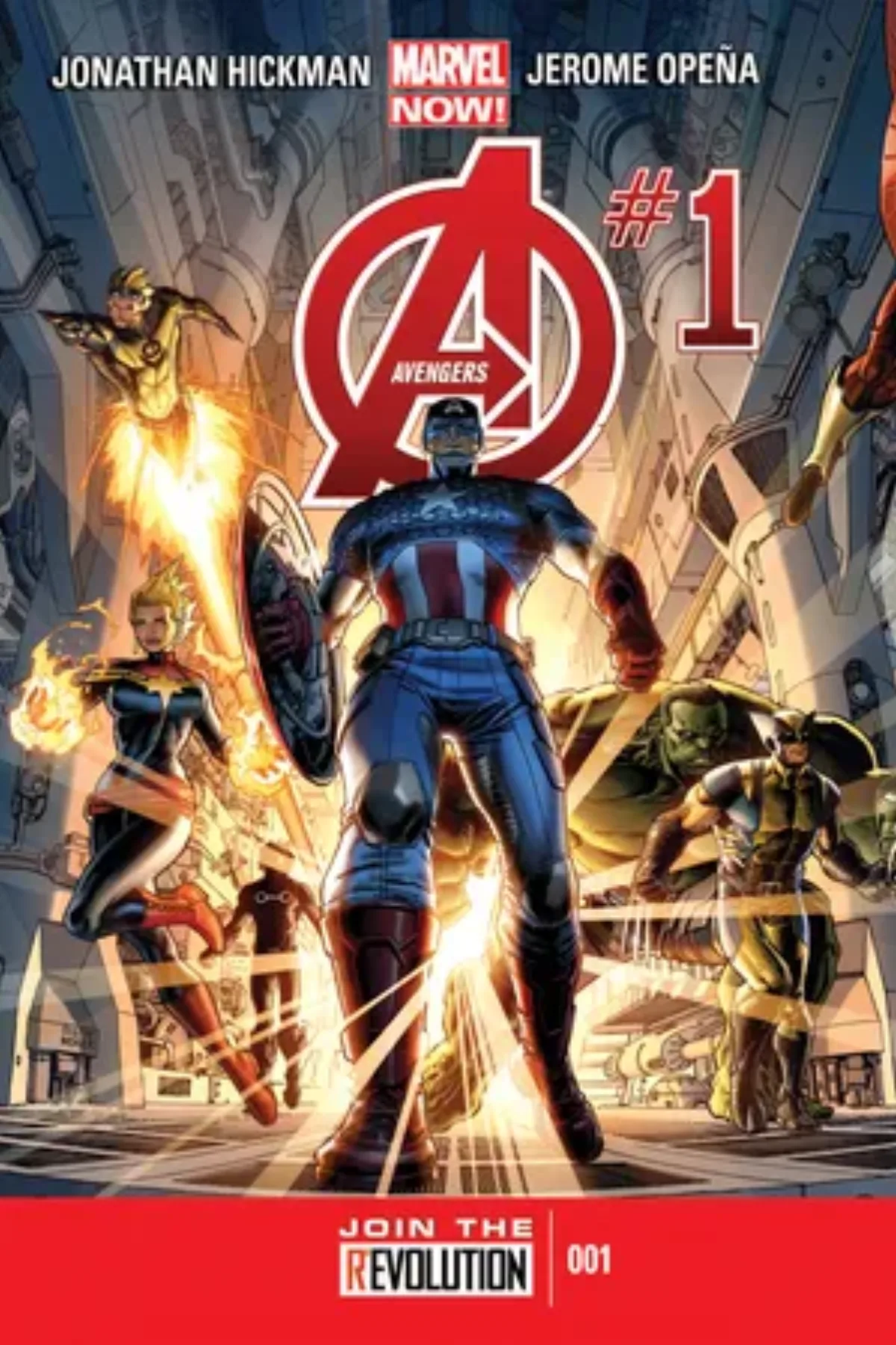 ジョナサン・ヒックマン脚本『Avengers』（2012）第1号カバー