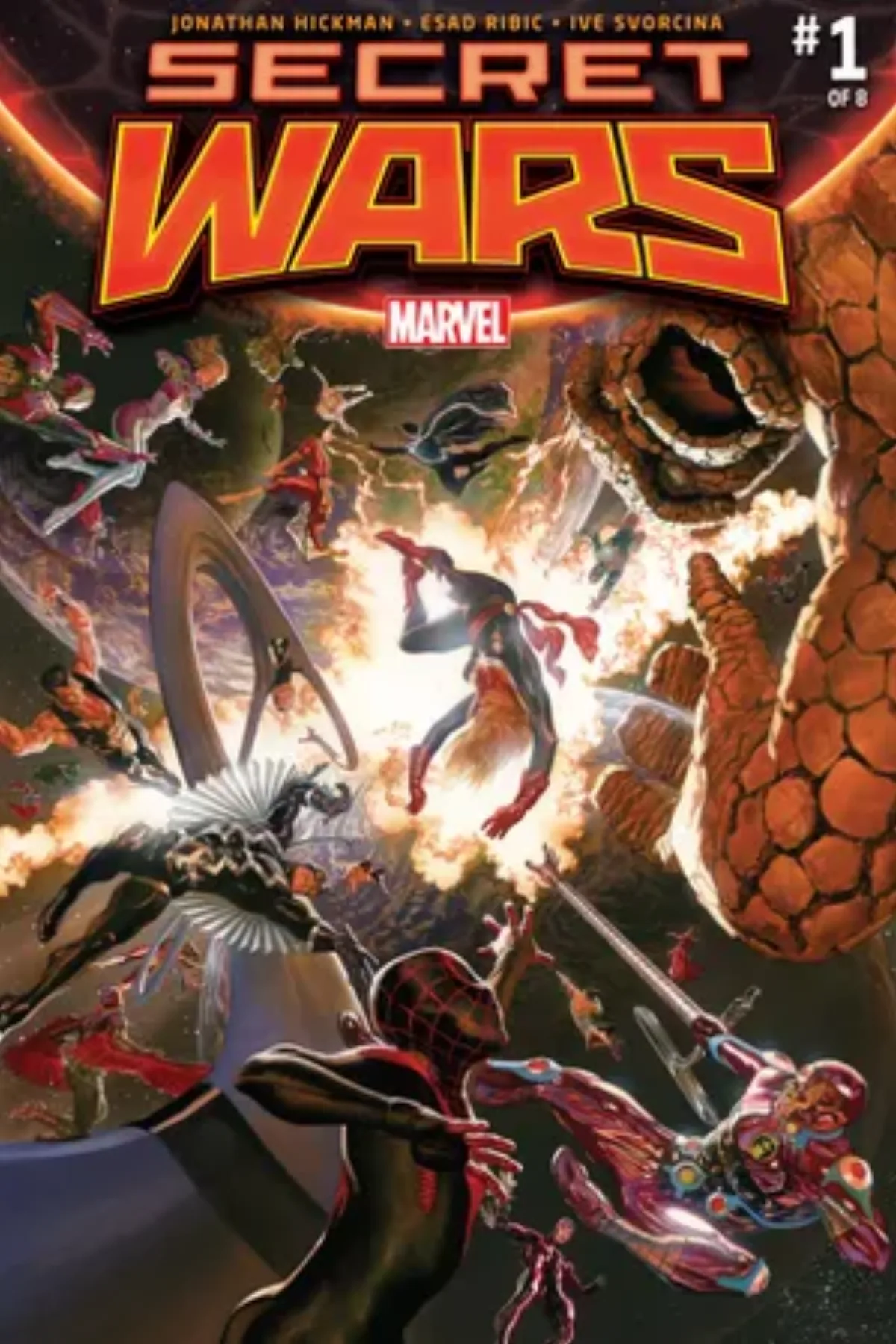 ジョナサン・ヒックマン脚本『Secret Wars』（2015）第1号カバー
