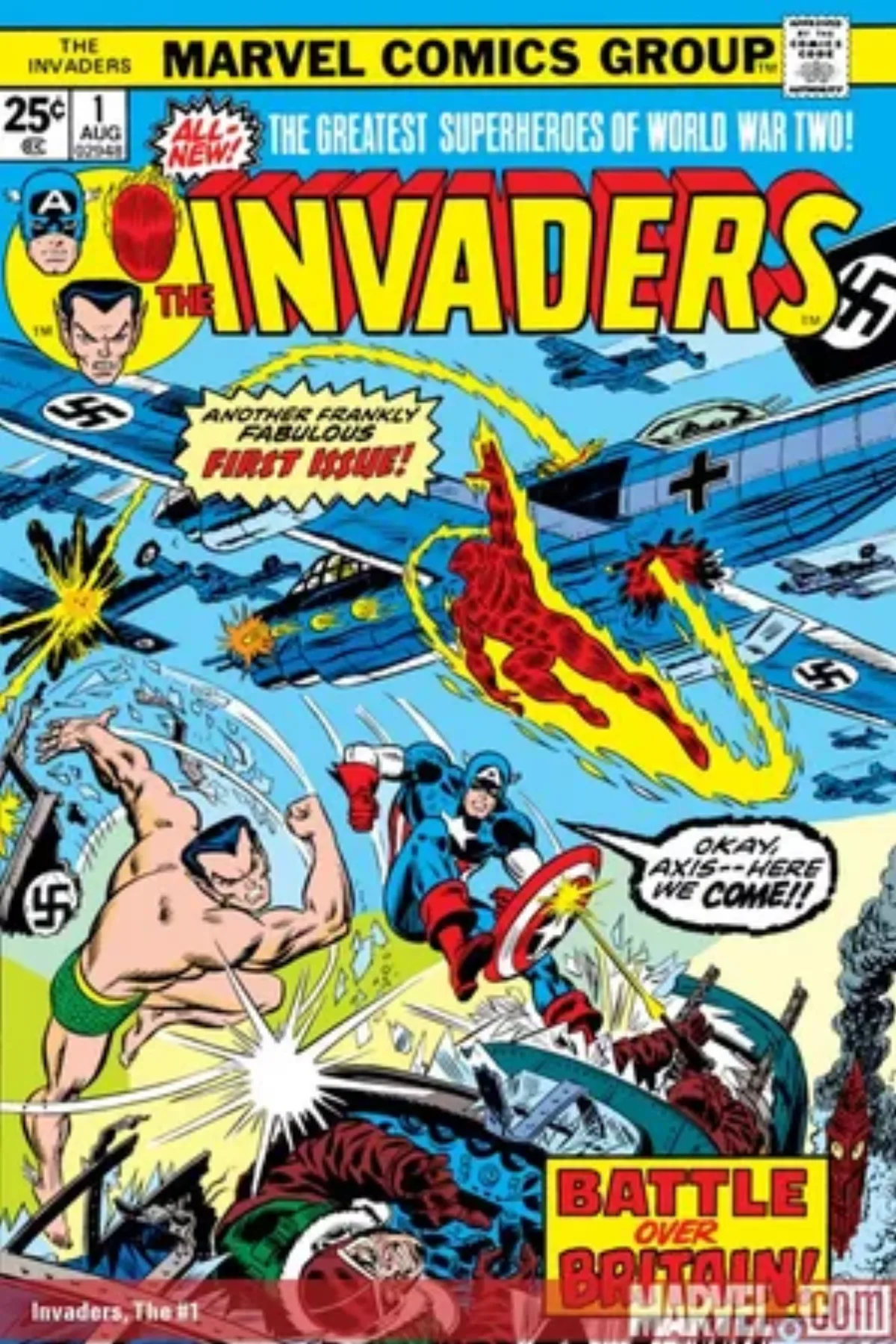 ロイ・トーマス脚本『Invaders』第1号カバー