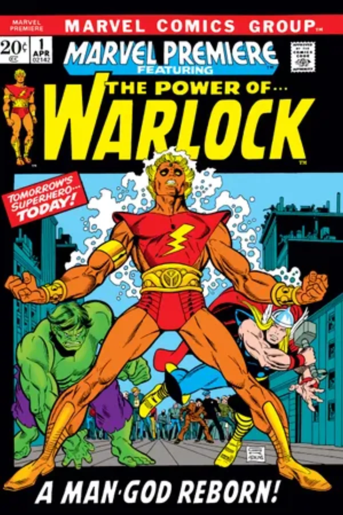 ロイ・トーマス脚本『Marvel Premiere』第1号カバー
