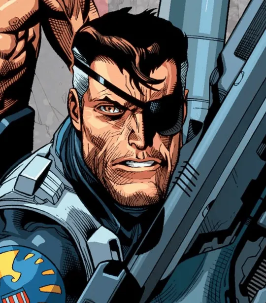 Marvel公式のニック・フューリー人物カード