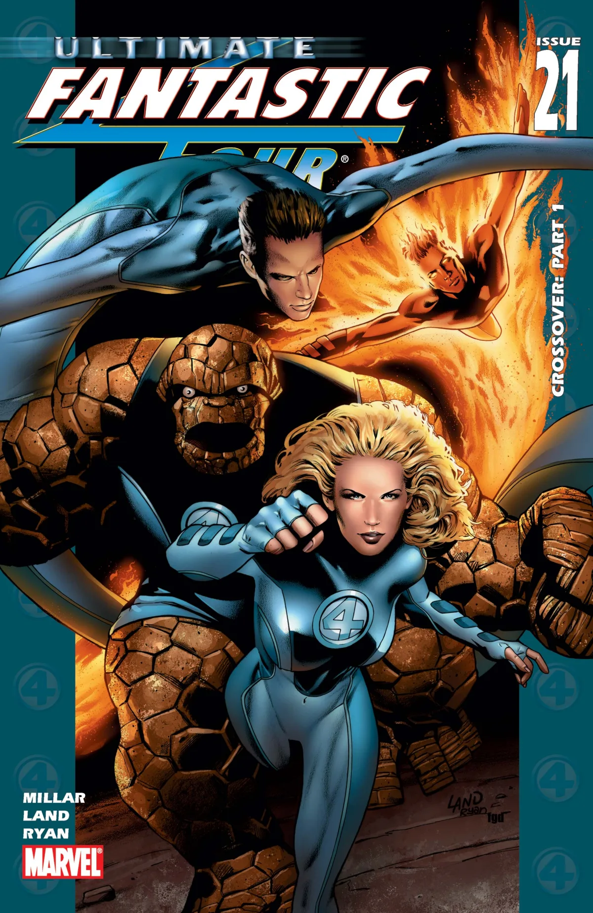 『Ultimate Fantastic Four』第21号のゾンビ・ファンタスティック・フォー