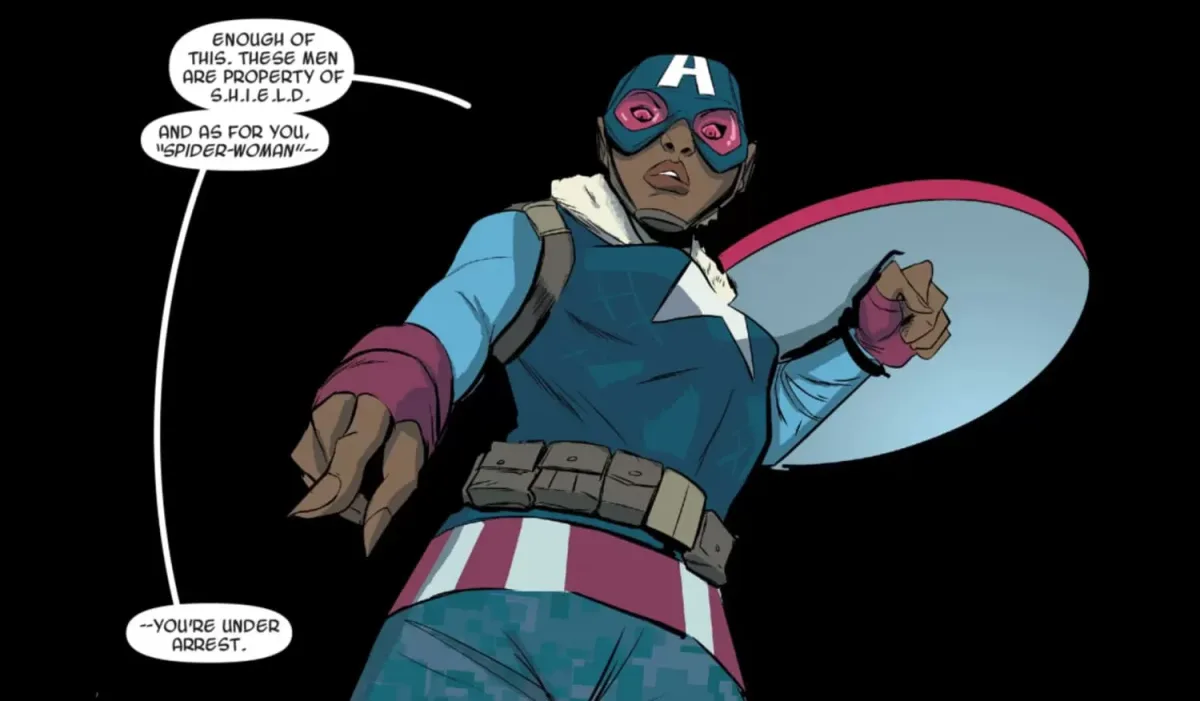 Earth-65のキャプテン・アメリカとスパイダー・グウェン