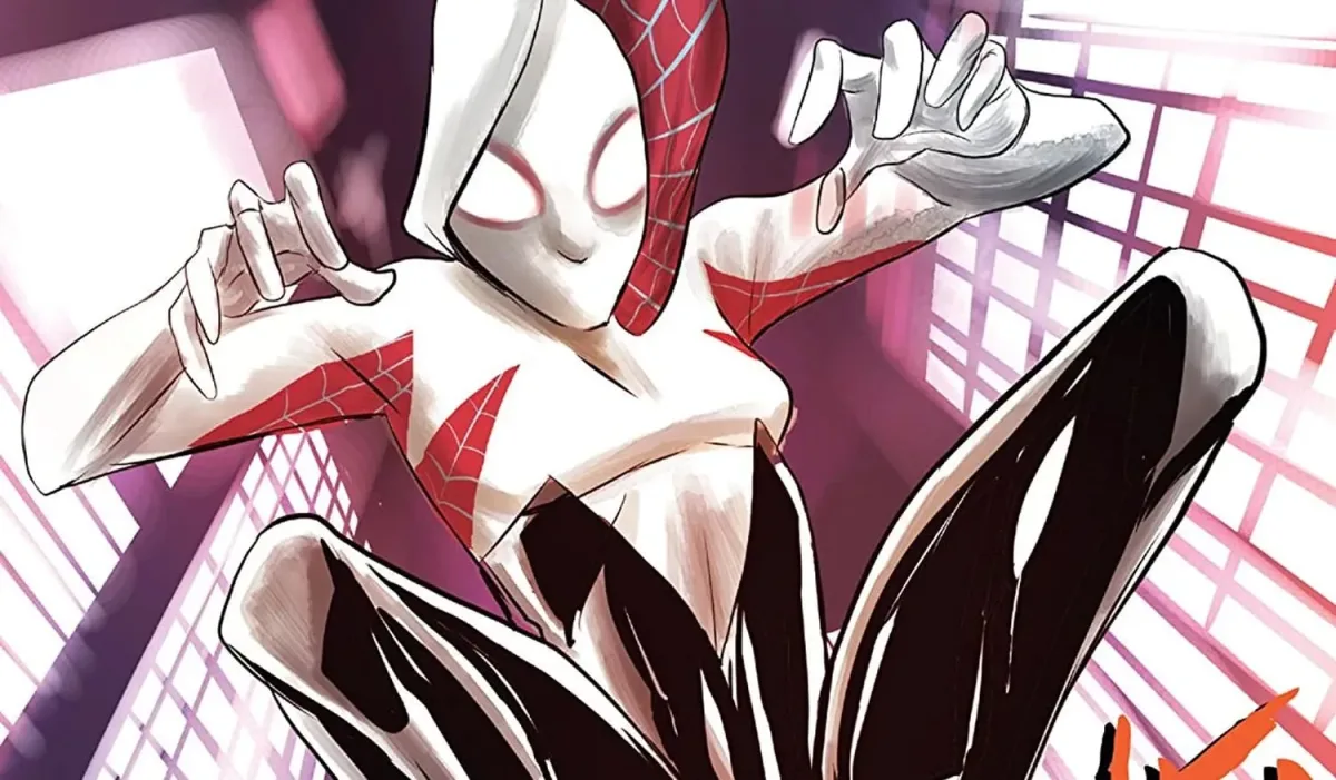 Earth-65のグウェン・ステイシーと父ジョージを描く『Spider-Gwen』のアート
