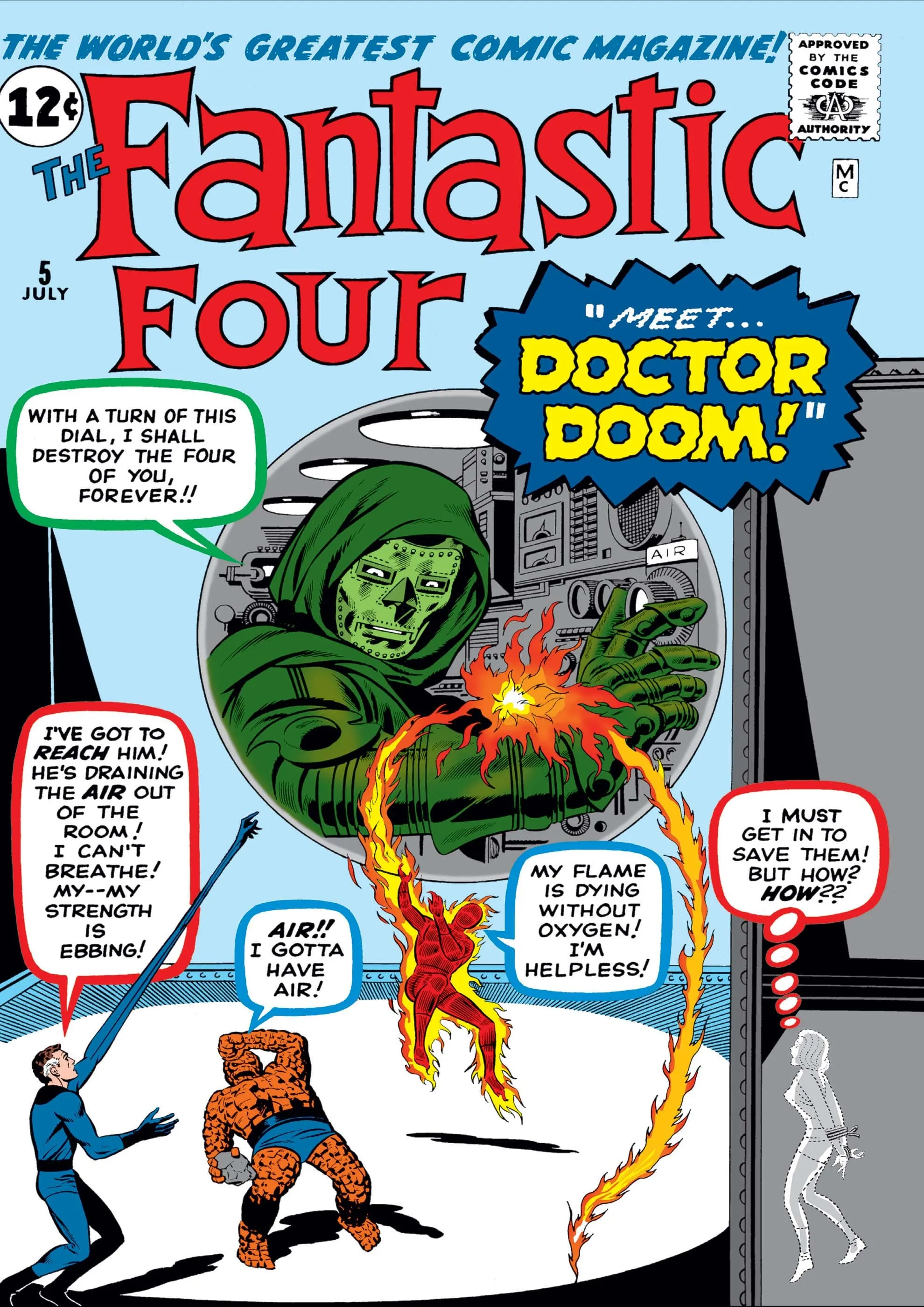 Fantastic Four 5号のドクター・ドゥーム表紙