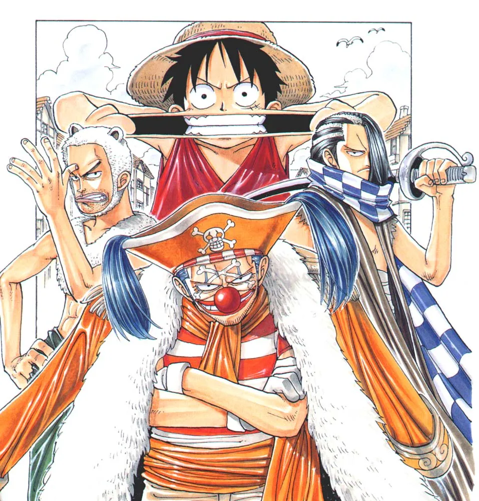 オレンジの町編｜バギーとの初戦とナミとの出会いに関する原作・アニメ・公式資料のビジュアル 1