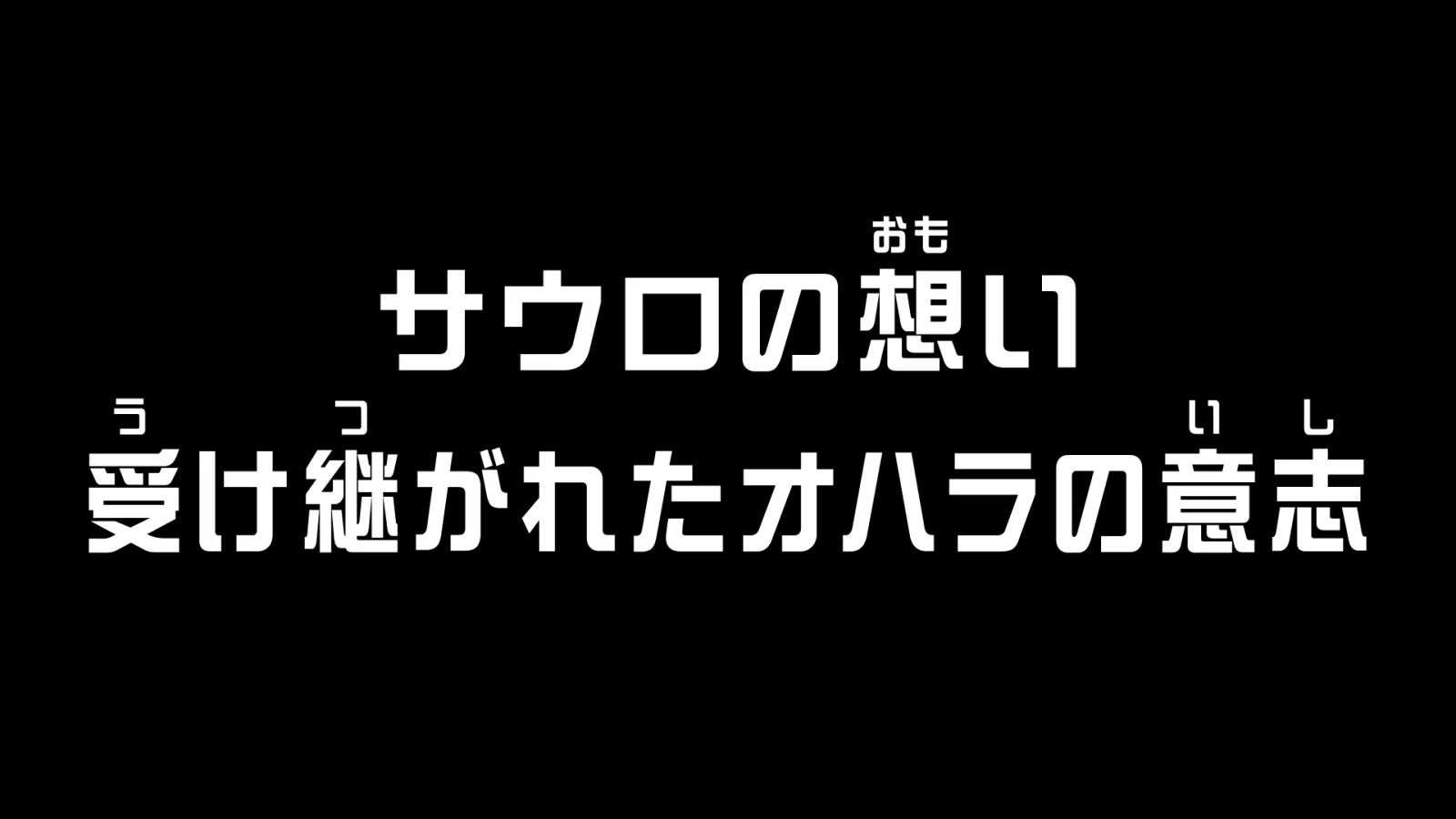 TVアニメ第1164話「サウロの想い 受け継がれたオハラの意志」に関する原作・アニメ・公式資料のビジュアル 1
