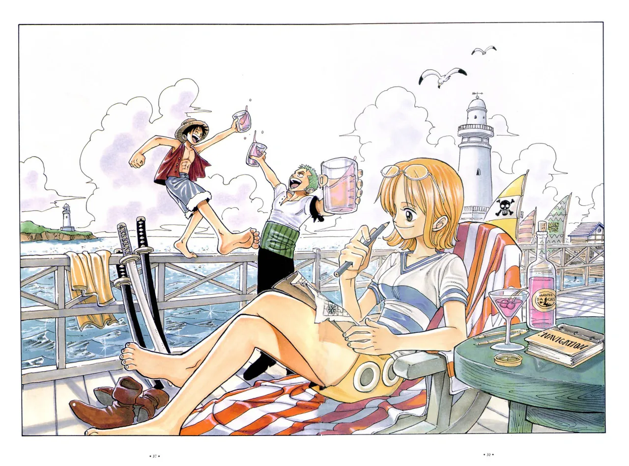 ONE PIECE COLOR WALK 1｜初のイラスト集を徹底解説に関する原作・アニメ・公式資料のビジュアル 2