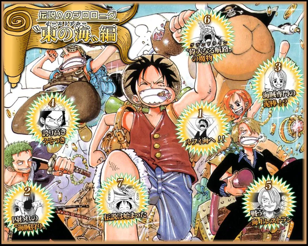 東の海編に関する原作・アニメ・公式資料のビジュアル 1